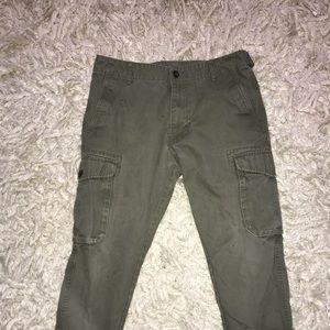 Navy Green Pants